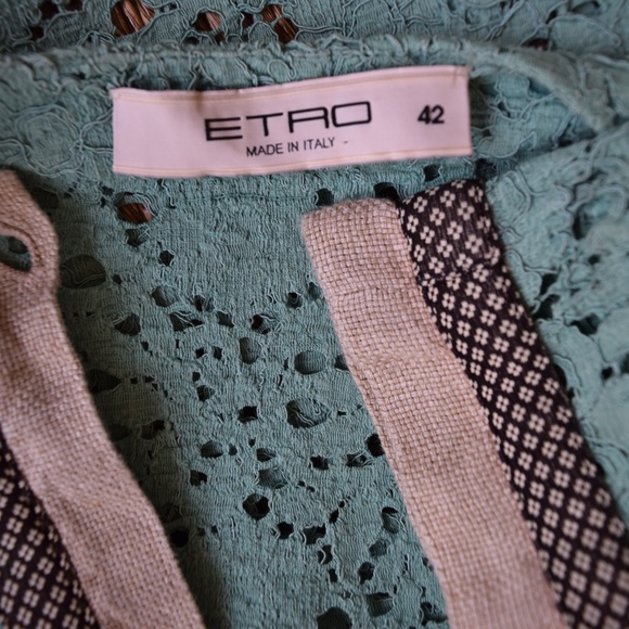 ETRO crochet Lace Bolero short dress blazer jacket - Picture 7 of 7
